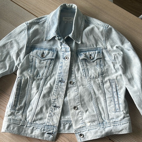 RAG&BONE light wash jean jacket - Picture 1 of 8